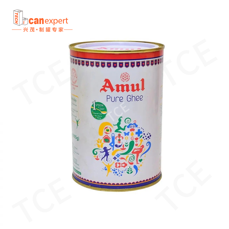 Tce-factory Supply Food Grade Metal Can Cmyk / Pms Color / Embossing Tinplate Powder Milk Tin Can