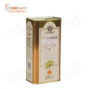 Wholesale Custom Empty Tinplate Can Metal Container 5litre Virgin Edible Oil Tin Can Food Grade Oil Packaging Tin For Olive Oil