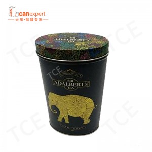 Empty Round Tea Cans Food Grade Sealed Iron Box Tea Packaging Coffee Sugar Custom Tea Craft Gift Cans