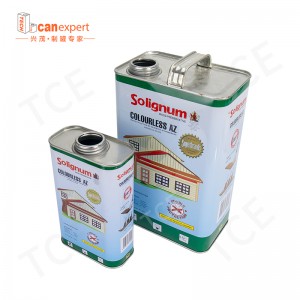 Square Rectangular Metal Tin Container Can For Glue/engine Oil/machine Oil/solvent/paint Packaging