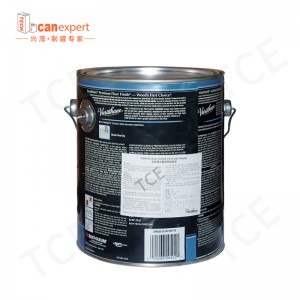 Tce- Hot Sale Chemical Solvent Metal Can 0.35 Mm Thickness Round Pail Size Tin Can
