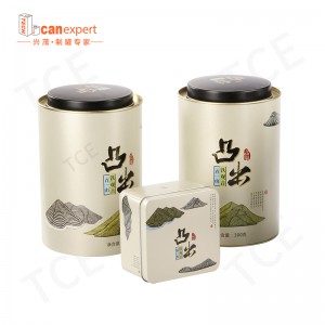 Factory Custom Rectangular Round Metal Box Packaging Luxury Tea Tin Can Tinplate Canister Storage Container